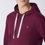 Sweat à capuche Us Polo Assn Lex bordeaux