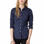 Chemisier femme Tommy Hilfiger Faina bleu marine