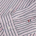 Chemise Tommy Hilfiger Jeans homme rayé rouge, blanc et gris