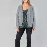 gilet cardigan Le Temps des Cerises Huna gris