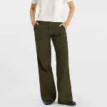 Pantalon flare en velours kaki Le Temps des Cerises Tahis