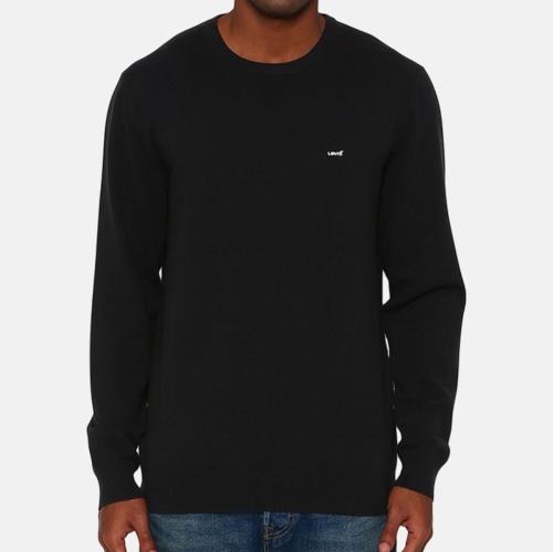 Pull Levis homme en maille fine noire