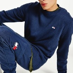 Pull bleu marine Tommy Hilfiger Jeans pour homme