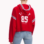 Sweat capuche oversize Tommy Hilfiger Jeans femme rouge