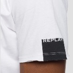 T Shirt blanc Replay Jeans pour homme