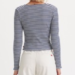 Top Levi's ® femme Monica blanc rayé bleu marine