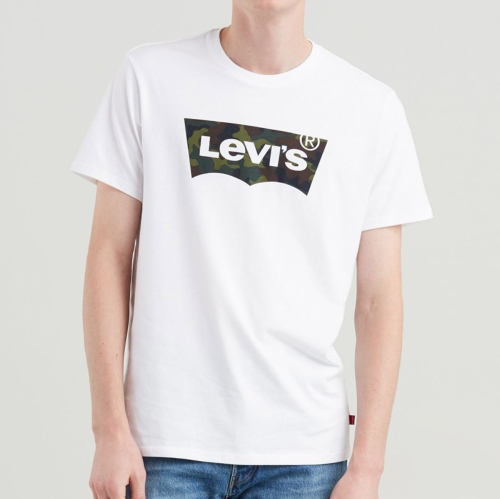 T Shirt Levi's ® homme blanc logo batwing camouflage