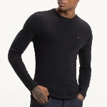 T Shirt manches longues Tommy Hilfiger noir