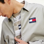 Blouson léger / veste homme Tommy Hilfiger Jeans gris stone