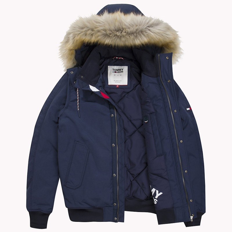 Blouson Bomber Tommy Hilfiger Jeans homme bleu marine