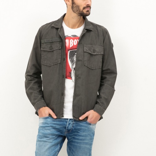 Veste Chemise army Le Temps des Cerises Dylan pour homme Veste Chemise army Le Temps des Cerises Dylan pour homme