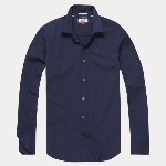 Chemise Tommy Hilfiger "Sabim" bleu peacoat logo tommy hilfiger brodé