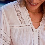 Blouse Freeman T Porter femme Oriane en coton blanc