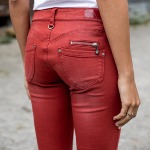 Jean femme Freeman T Porter Alexa Magic Slim rouge brick red