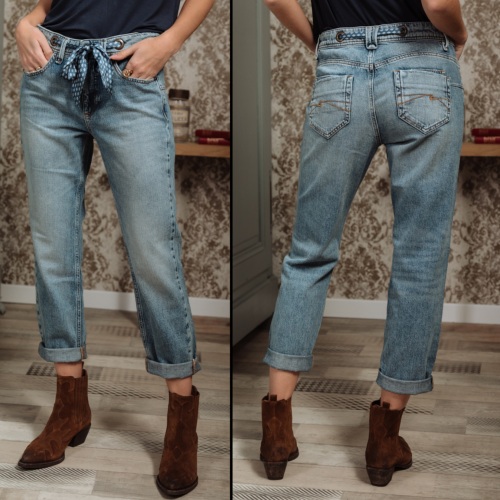 Jeans Boyfriend Freeman T Porter Jannet Fitz 100% Coton