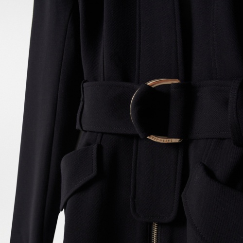 Veste Gabardine Noire Costume National - Taille 50 It - Mi-saison - Comme Neuve - Occasion Très Bon état