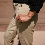Pantalon chino Freeman T Porter Claudia beige