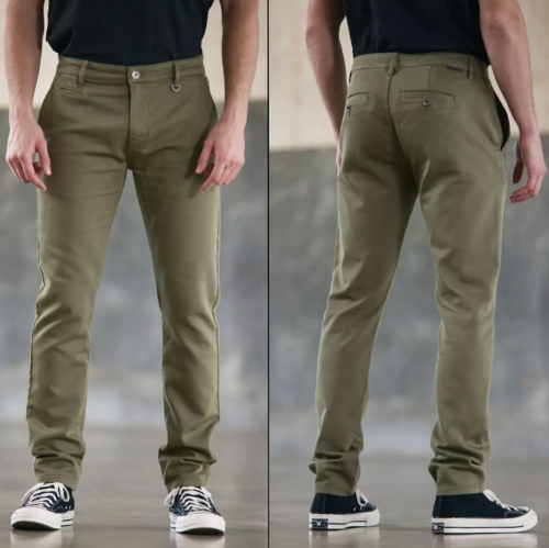 Pantalon chino Freeman T Porter Gino Epic kaki