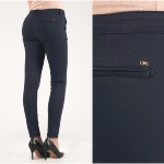 Pantalon chino femme Le Temps des Cerises Lidy bleu marine