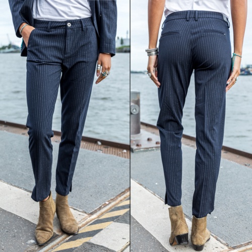 Pantalon city 7/8éme Freeman T Porter femme Adelie Haddock bleu marine