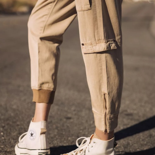 Pantalon cargo femme Freeman T Porter Celine Jazz beige