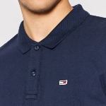 Polo Tommy Hilfiger Jeans homme bleu marine à manches longues