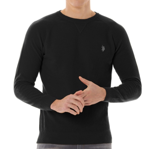 Pull en laine Us Polo Assn homme noir