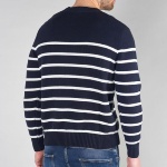 Pull marinière le temps des cerises homme Milor bleu marine rayé