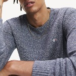 Pull Tommy Hilfiger homme en coton black iris