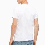 T Shirt Calvin Klein Ck Jeans iconic monogram blanc