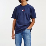 T Shirt Tommy Jeans homme Badge Tee bleu marine