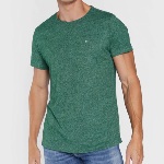 T Shirt Tommy Hilfiger Jeans homme vert chiné