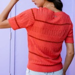 Top Freeman T Porter femme Polane rouge