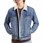 veste jean fourré levis sherpa trucker