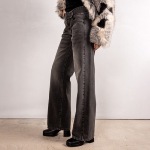 Jeans large Freeman T Porter femme Agatha wide legs gris