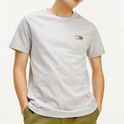 T Shirt Tommy Hilfiger gris avec logo Tommy Jeans