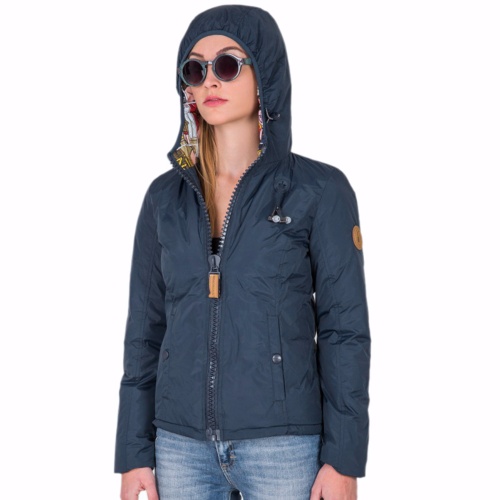 Blouson femme 80Db Original Braxton bleu petrol avec écouteurs