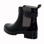 Bottes Tommy Hilfiger femme en vinyle noir brillant modèle Zen