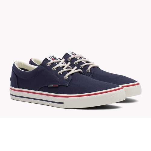 Chaussures Tommy Hilfiger Jeans en toile bleu marine