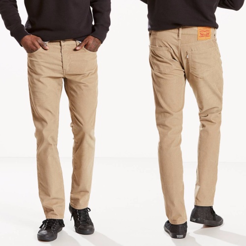 Pantalon Levis 511 beige côtelé true coupe ajustée