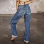 Jeans large Freeman T Porter femme Agatha Sevillanas