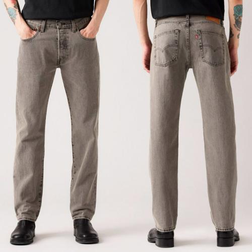 Jeans levi's 501 Original Fit gris coupe droite