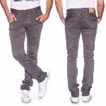 Pantalon Freeman T Porter homme modèle Eddy en coton stretch gris