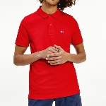 Polo rouge Tommy Hilfiger homme