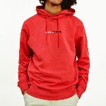 Sweat capuche Tommy Hilfiger Jeans homme rouge chiné