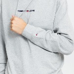 Sweat capuche Tommy Hilfiger Jeans homme gris