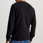 T Shirt manches longues Calvin Klein Jeans noir