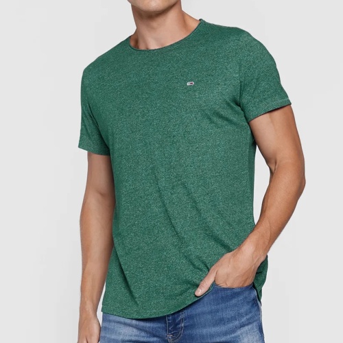 T Shirt Tommy Hilfiger Jeans homme vert chiné