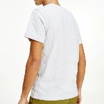T Shirt Tommy Jeans gris grand logo