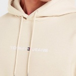 Sweat capuche beige Tommy Hilfiger Jeans homme